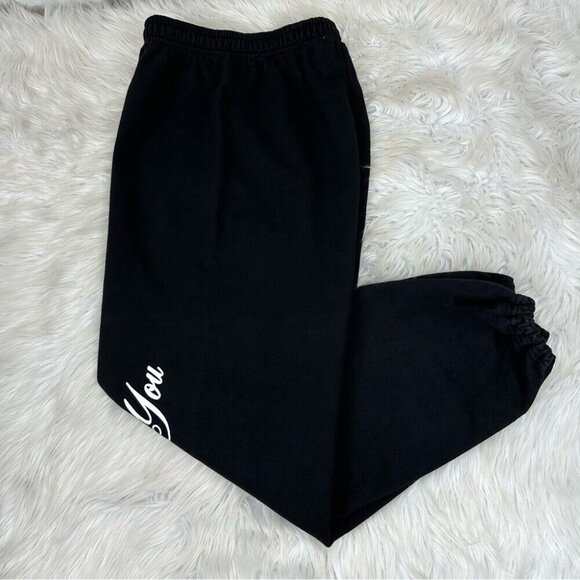 Mayfair The Label Black Change Starts With You French Terry Jogger Med/W26/L28.5 - Picture 2 of 10